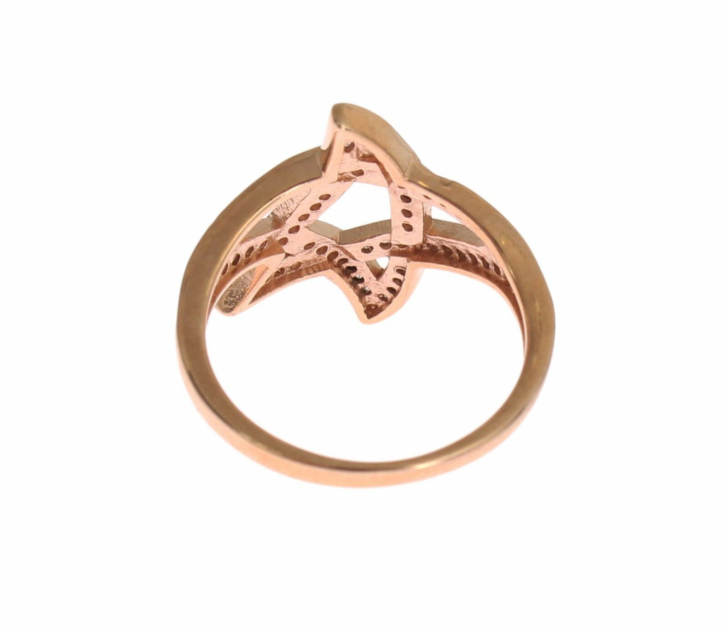 Nialaya Rose Gold Plated Silver CZ Crystal Ring