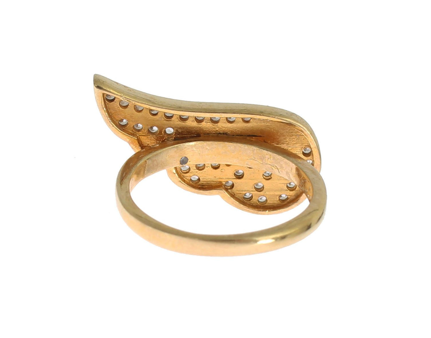 Nialaya Glamorous Ring with Gold Plated Crystal