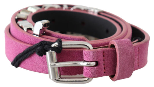 Just Cavalli Fuschia Pink Leather Belt