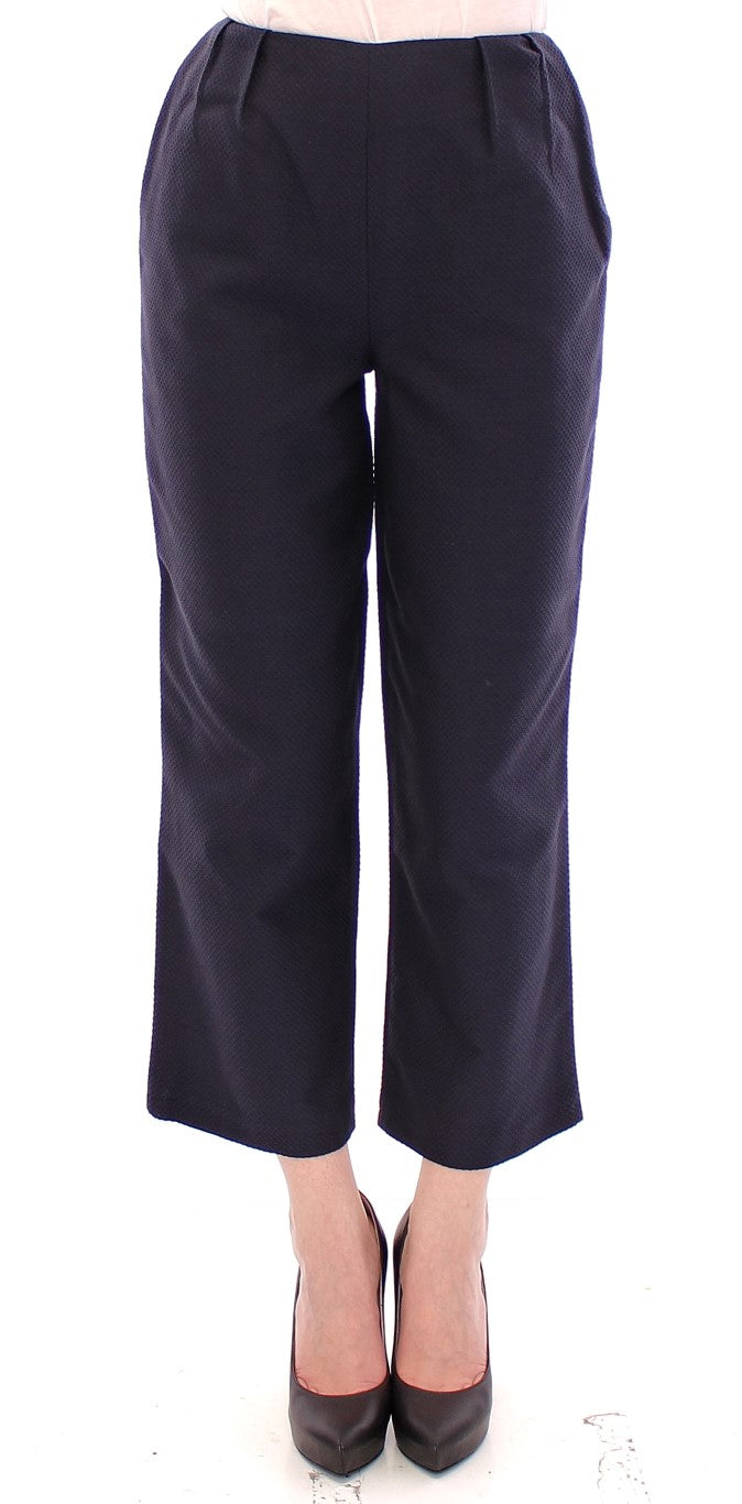 Andrea Incontri Chic blue cropped pants - Exquisite craftsmanship