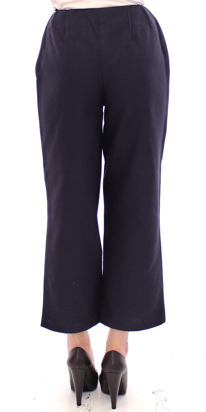 Andrea Incontri Chic blue cropped pants - Exquisite craftsmanship