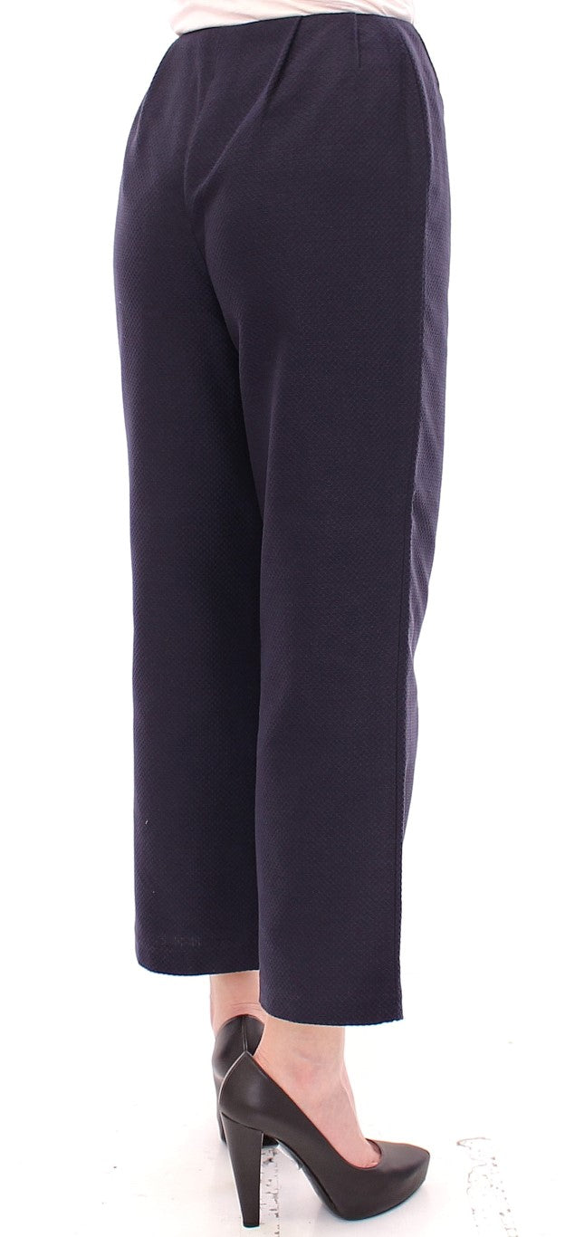 Andrea Incontri Chic blue cropped pants - Exquisite craftsmanship