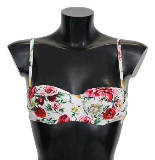 Dolce &amp; Gabbana Elegant Floral Bikini Top - Summer Chic