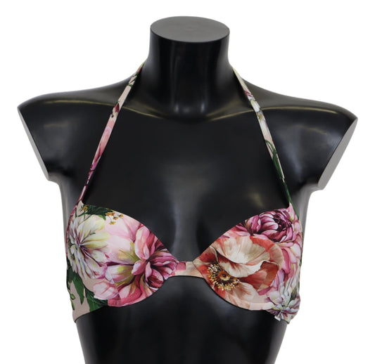 Dolce &amp; Gabbana Elastic Bikini Top in Floral Elegance