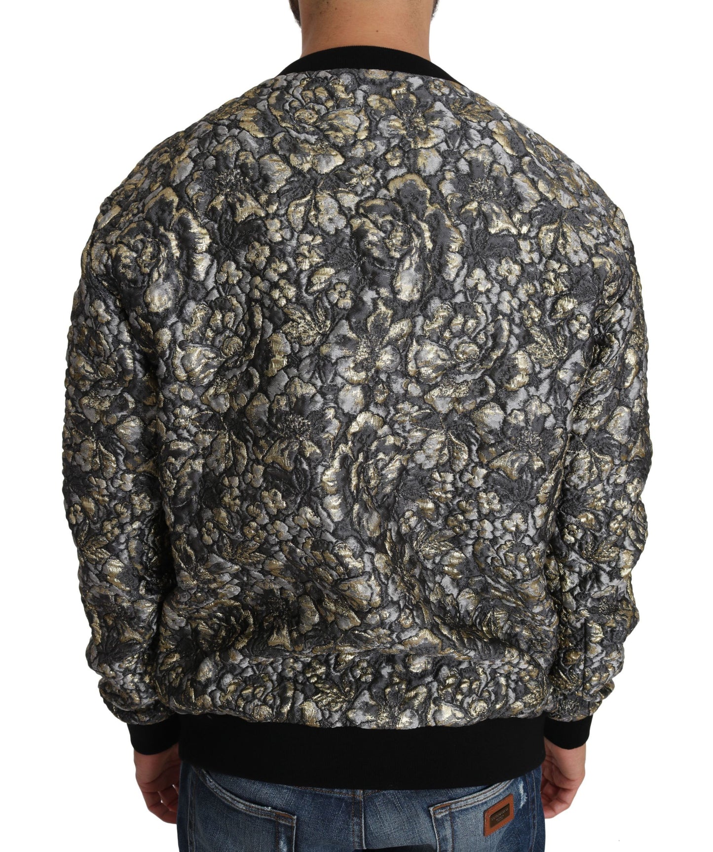 Dolce &amp; Gabbana Samba Jacquard Palm Crew Neck Sweater