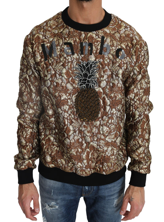 Dolce &amp; Gabbana Opulent Multicolor Crew Neck Sweater