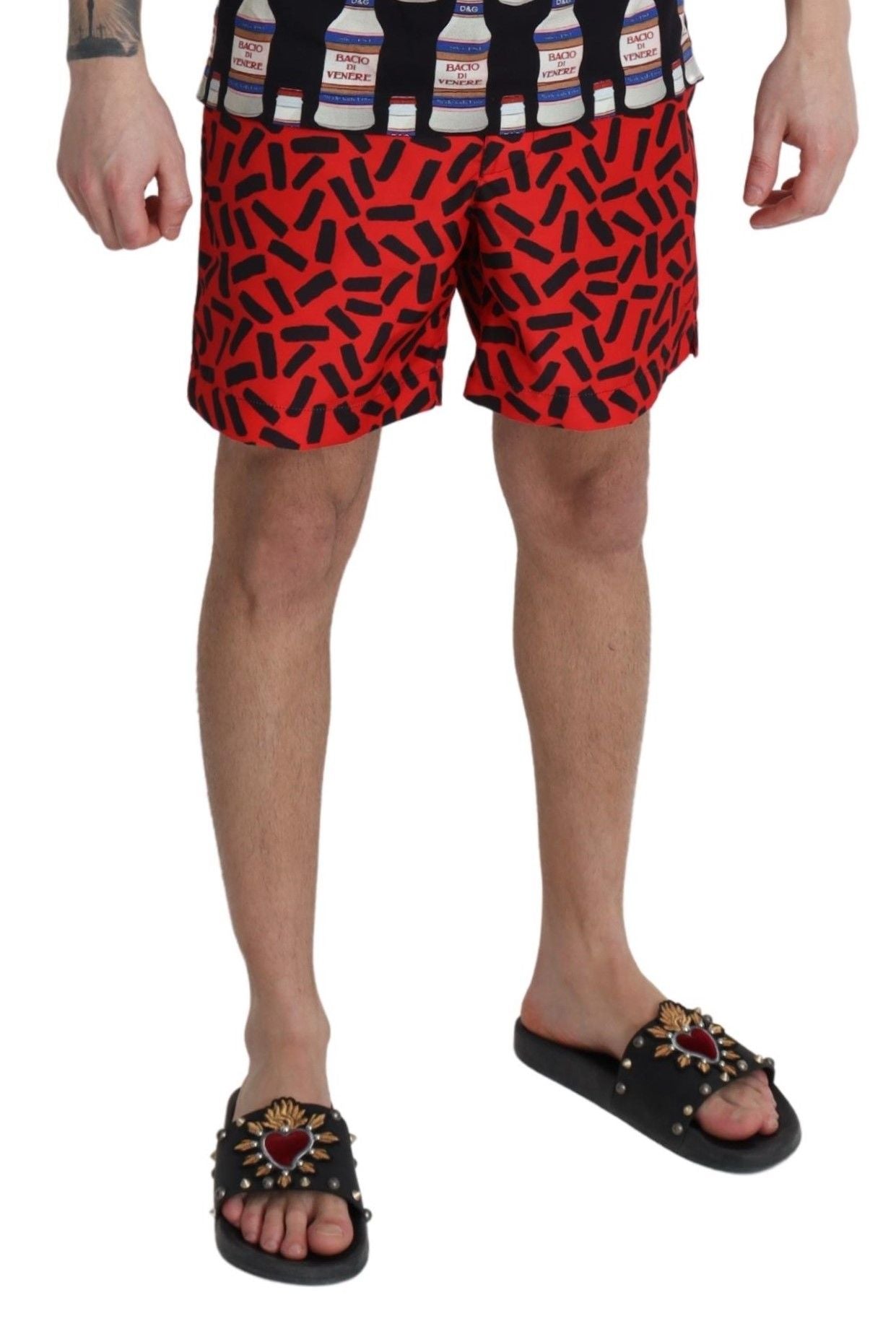 Dolce &amp; Gabbana Chic red swim shorts boxer shorts