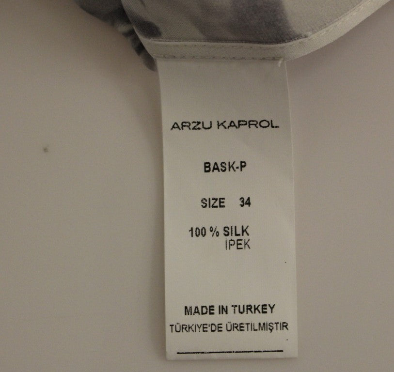 Arzu Kaprol Exquisite ärmellose Bluse aus Seide in Multicolor