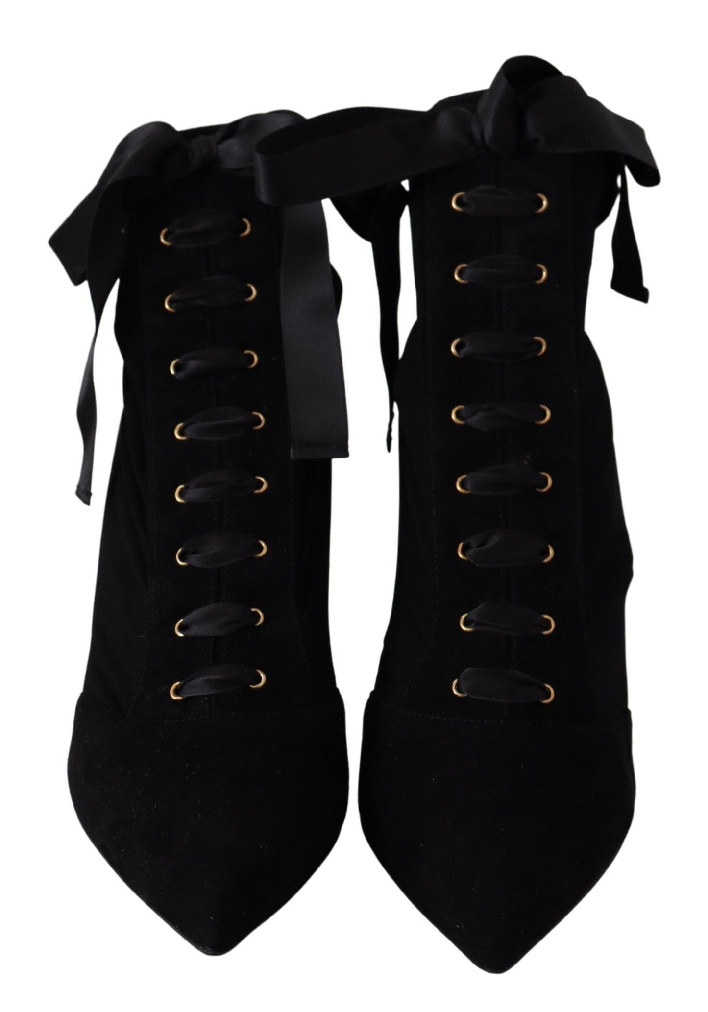 Dolce &amp; Gabbana Elegant black boots with leather sole