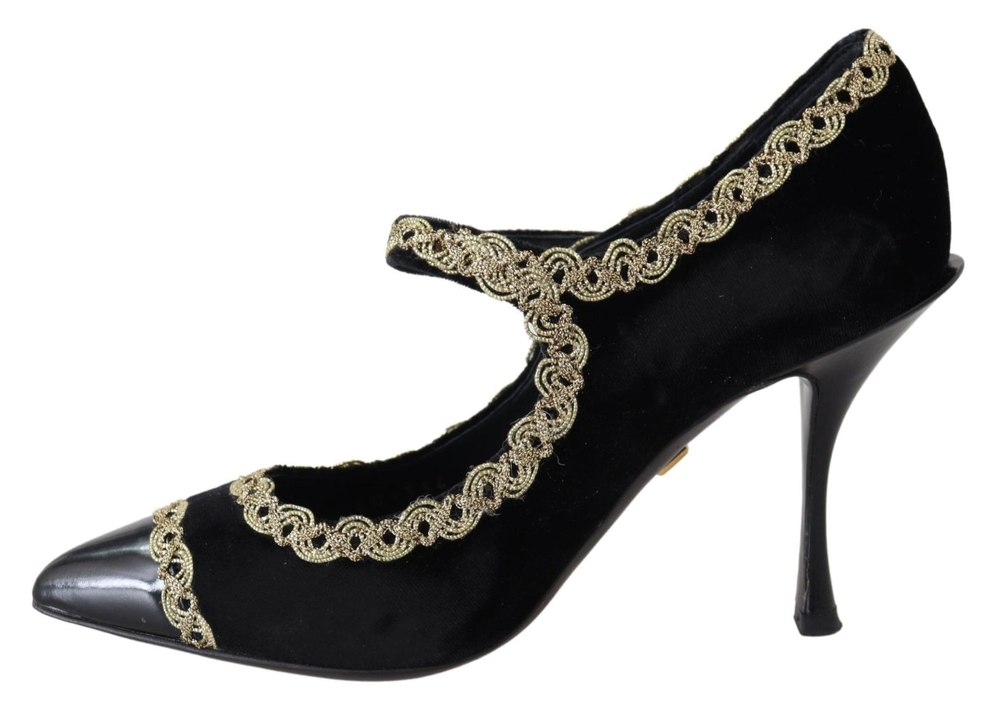 Dolce &amp; Gabbana Elegant pumps in embroidered velvet patent