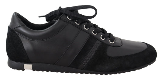 Dolce &amp; Gabbana Elegant black leather sneakers