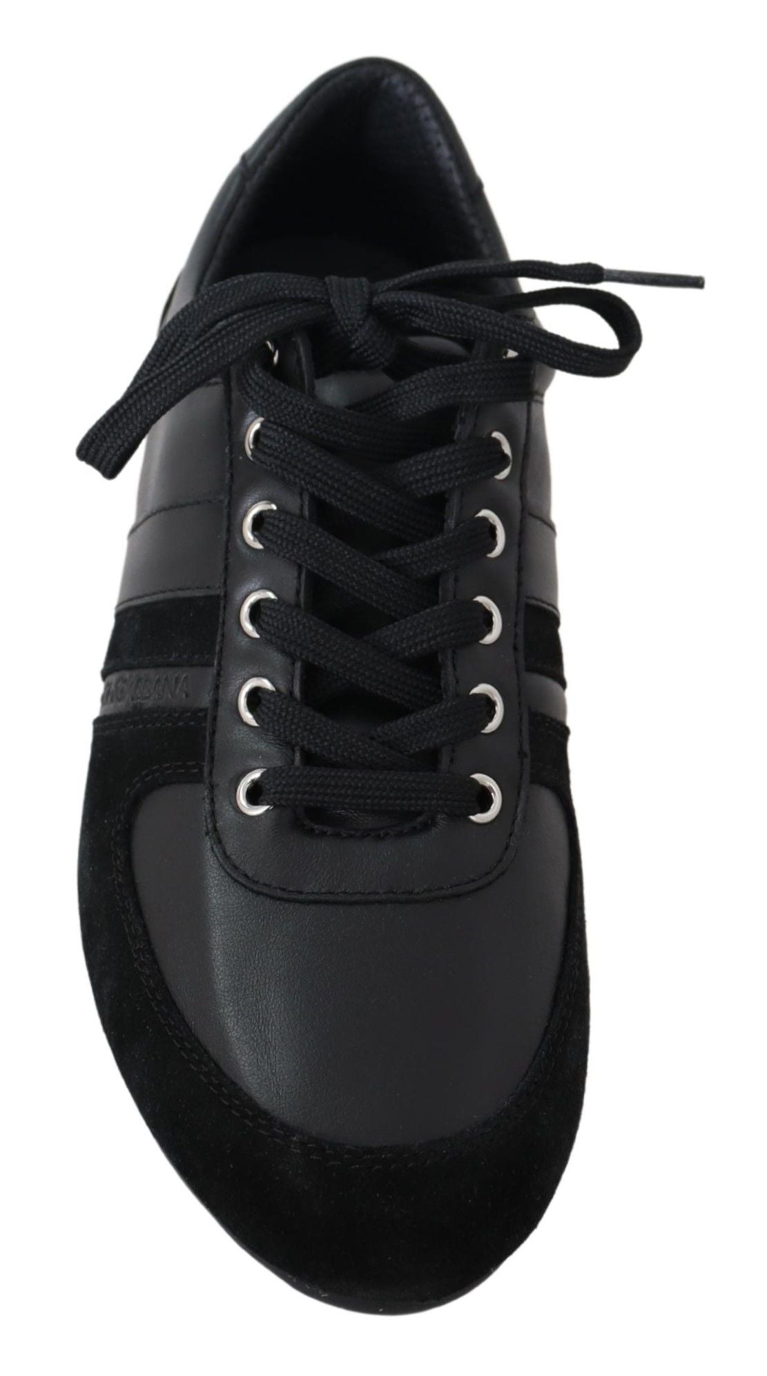 Dolce &amp; Gabbana Elegant black leather sneakers