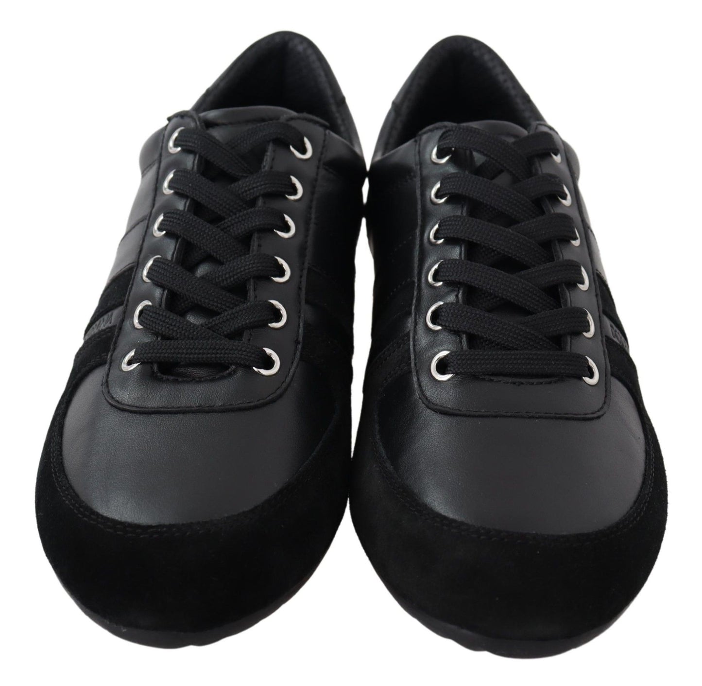 Dolce &amp; Gabbana Elegant black leather sneakers