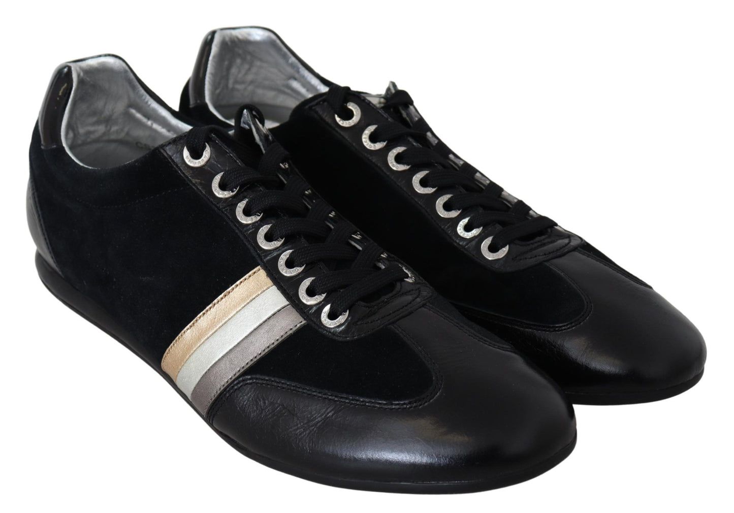 Dolce &amp; Gabbana Elegant black leather sneakers