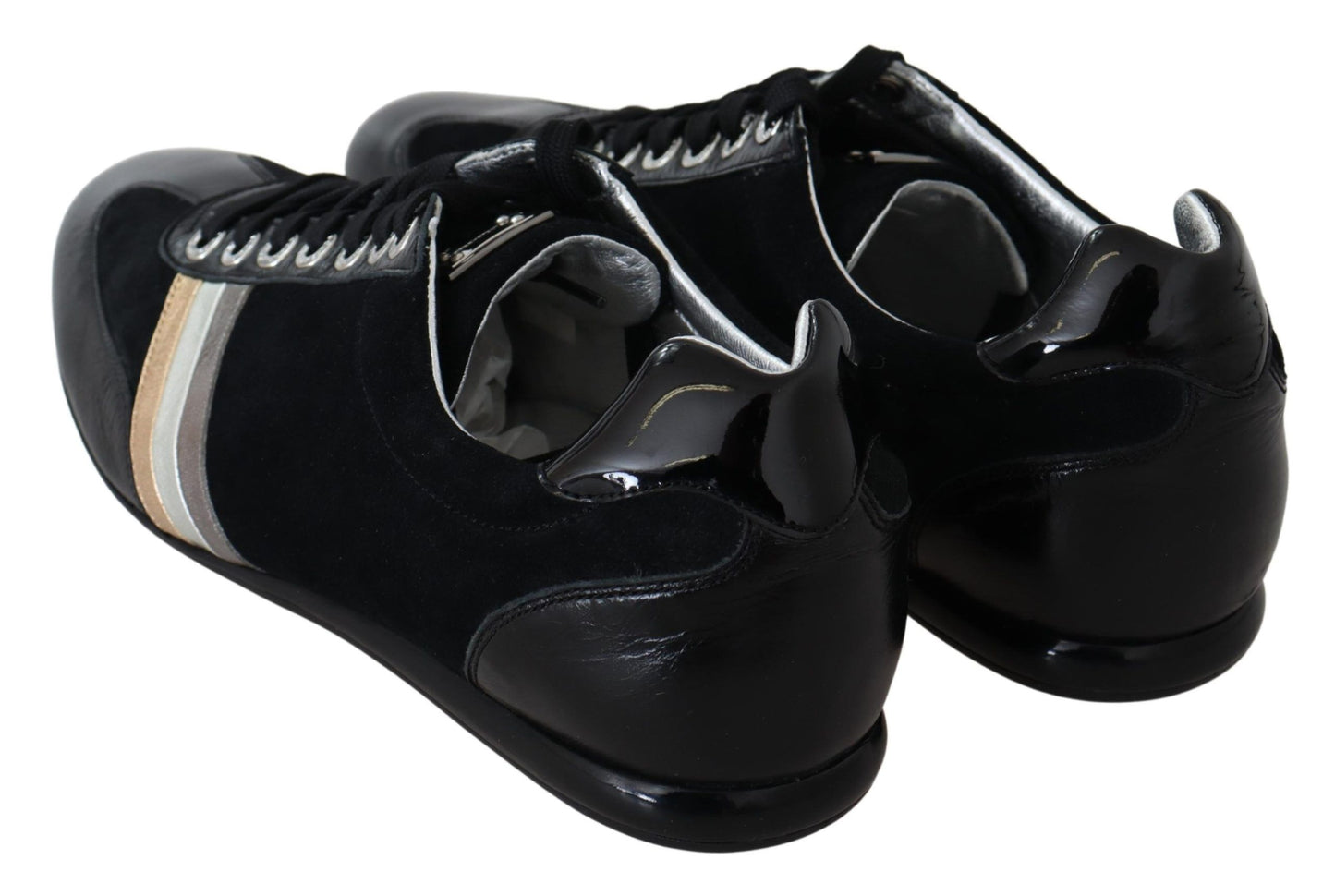 Dolce &amp; Gabbana Elegant black leather sneakers