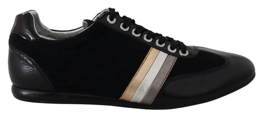 Dolce &amp; Gabbana Elegant black leather sneakers