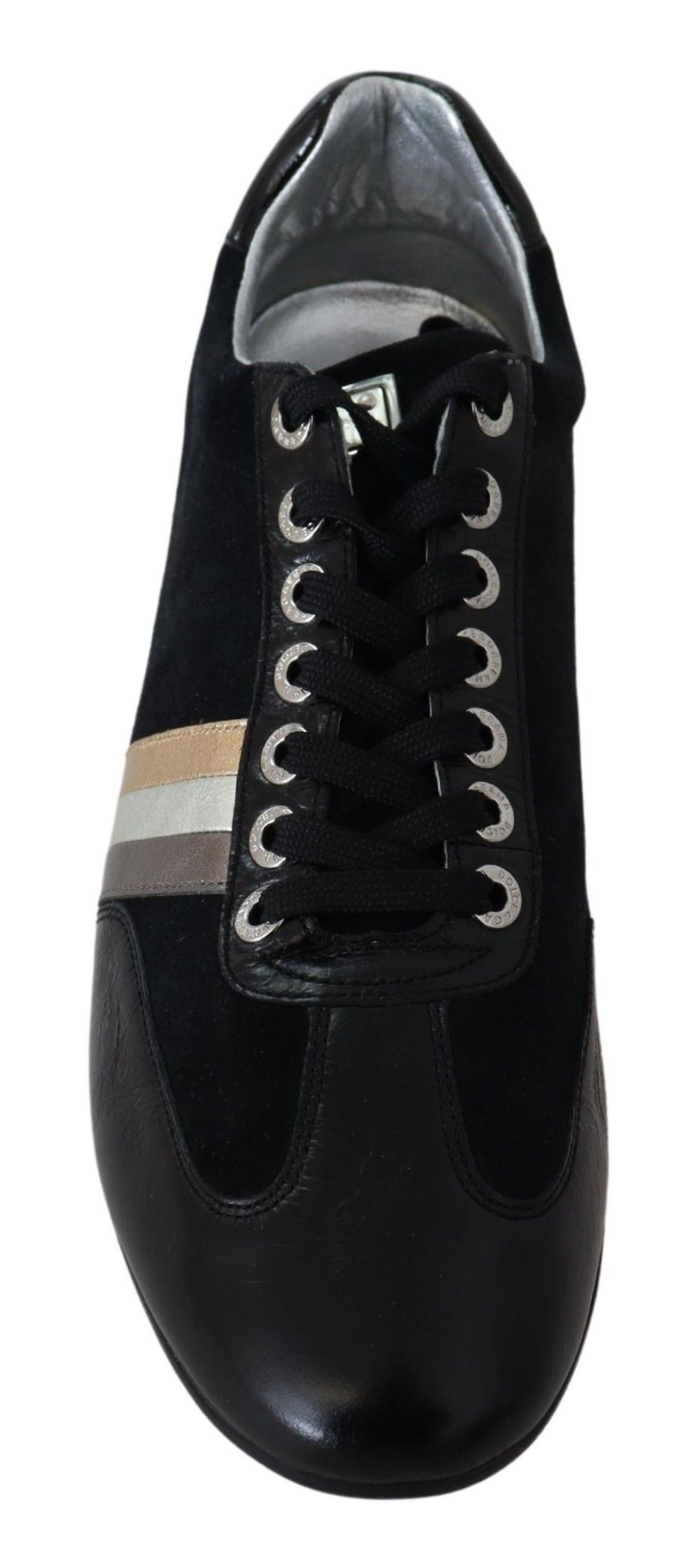 Dolce &amp; Gabbana Elegant black leather sneakers