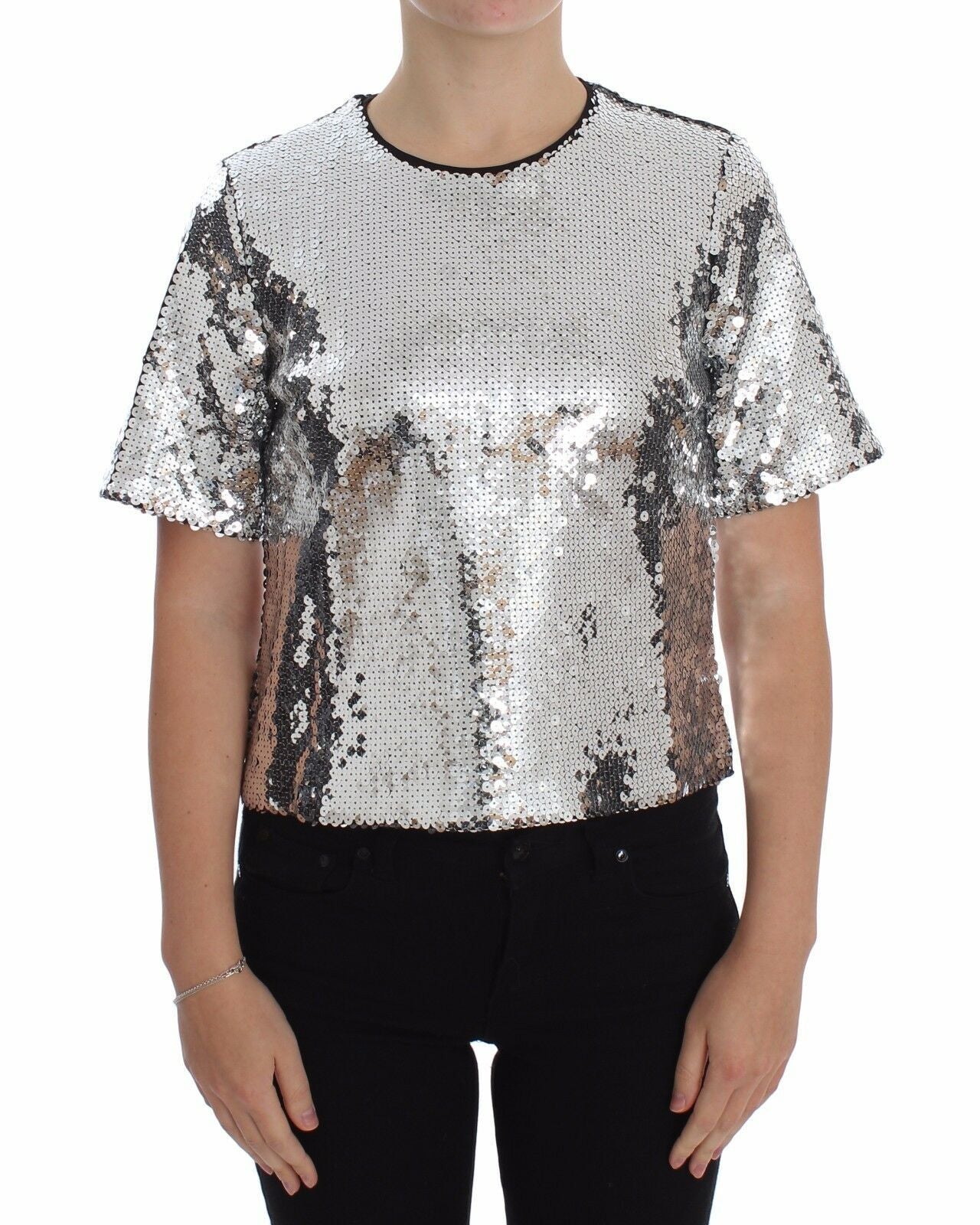 Dolce &amp; Gabbana Sequin Blouse Elegance