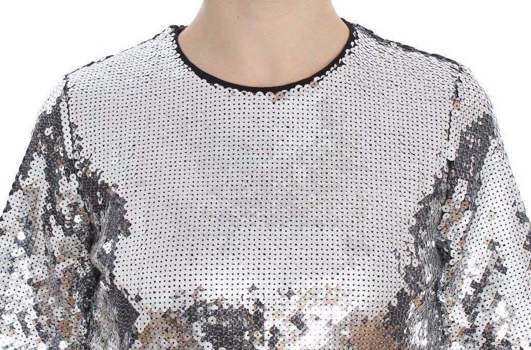 Dolce &amp; Gabbana Sequin Blouse Elegance