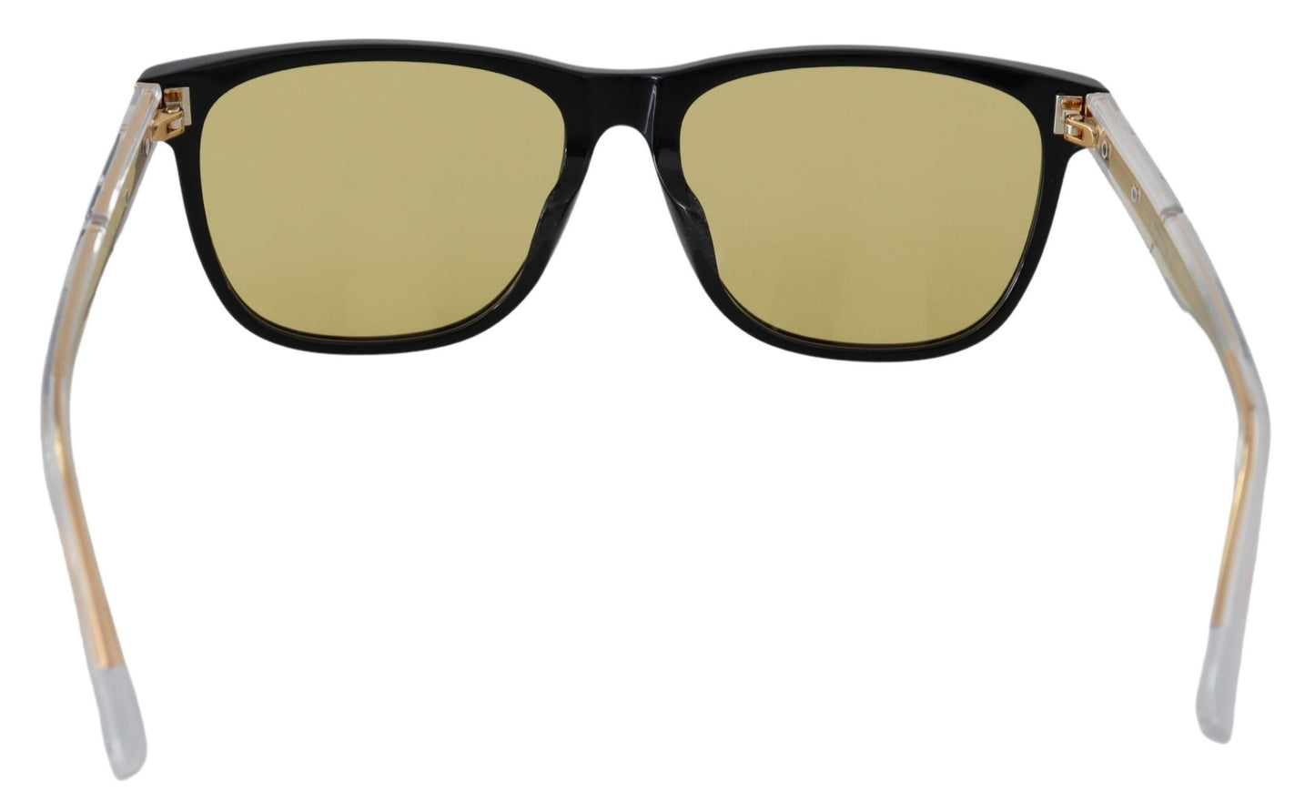 Diesel Chic black acetate sunglasses with yellow lenses