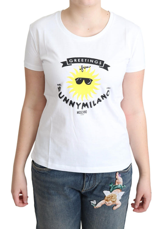 Moschino Sunny Milano print cotton t-shirt