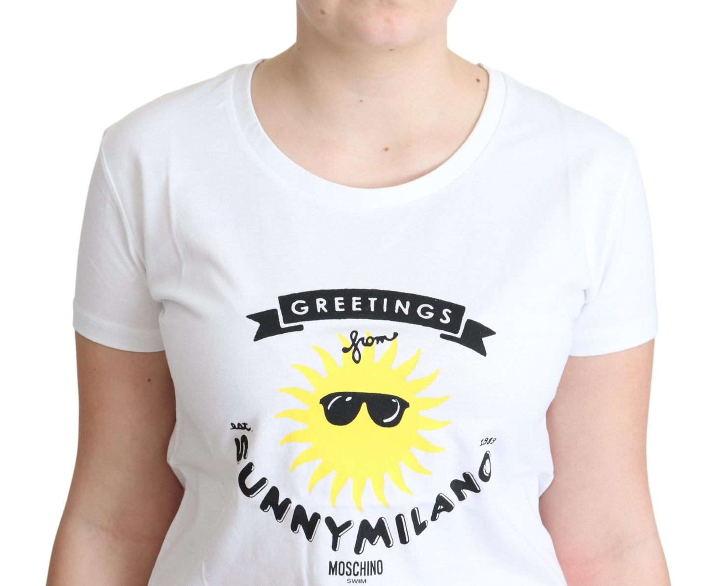 Moschino Sunny Milano print cotton t-shirt