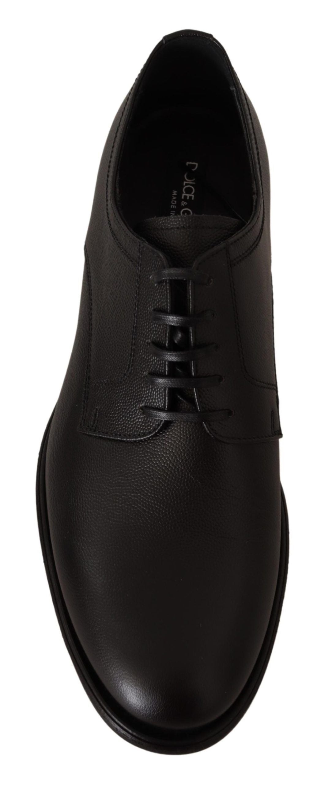 Dolce &amp; Gabbana Elegant Derby Shoes in Black Leather