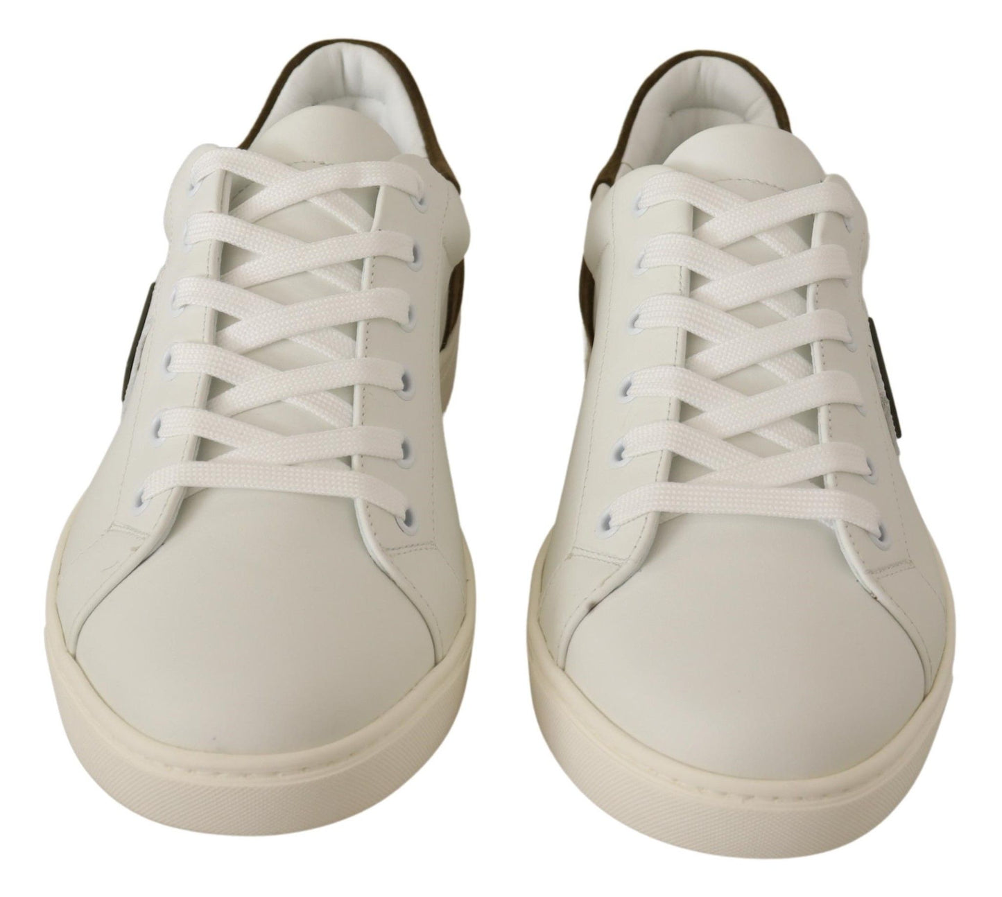 Dolce &amp; Gabbana Chic White Leather Sneakers for Men