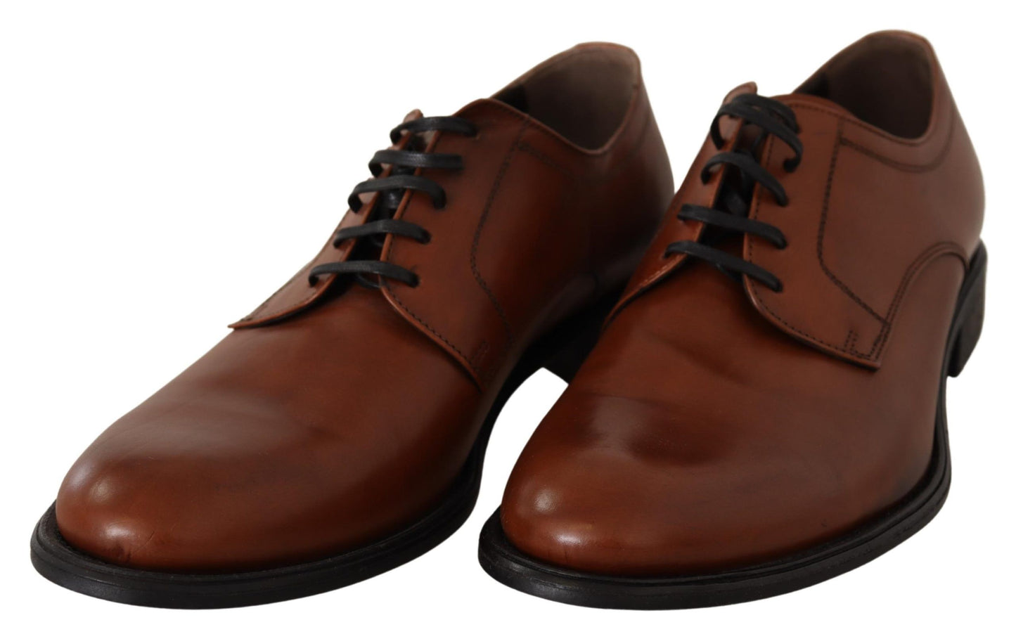 Dolce &amp; Gabbana Elegant brown derby shoes