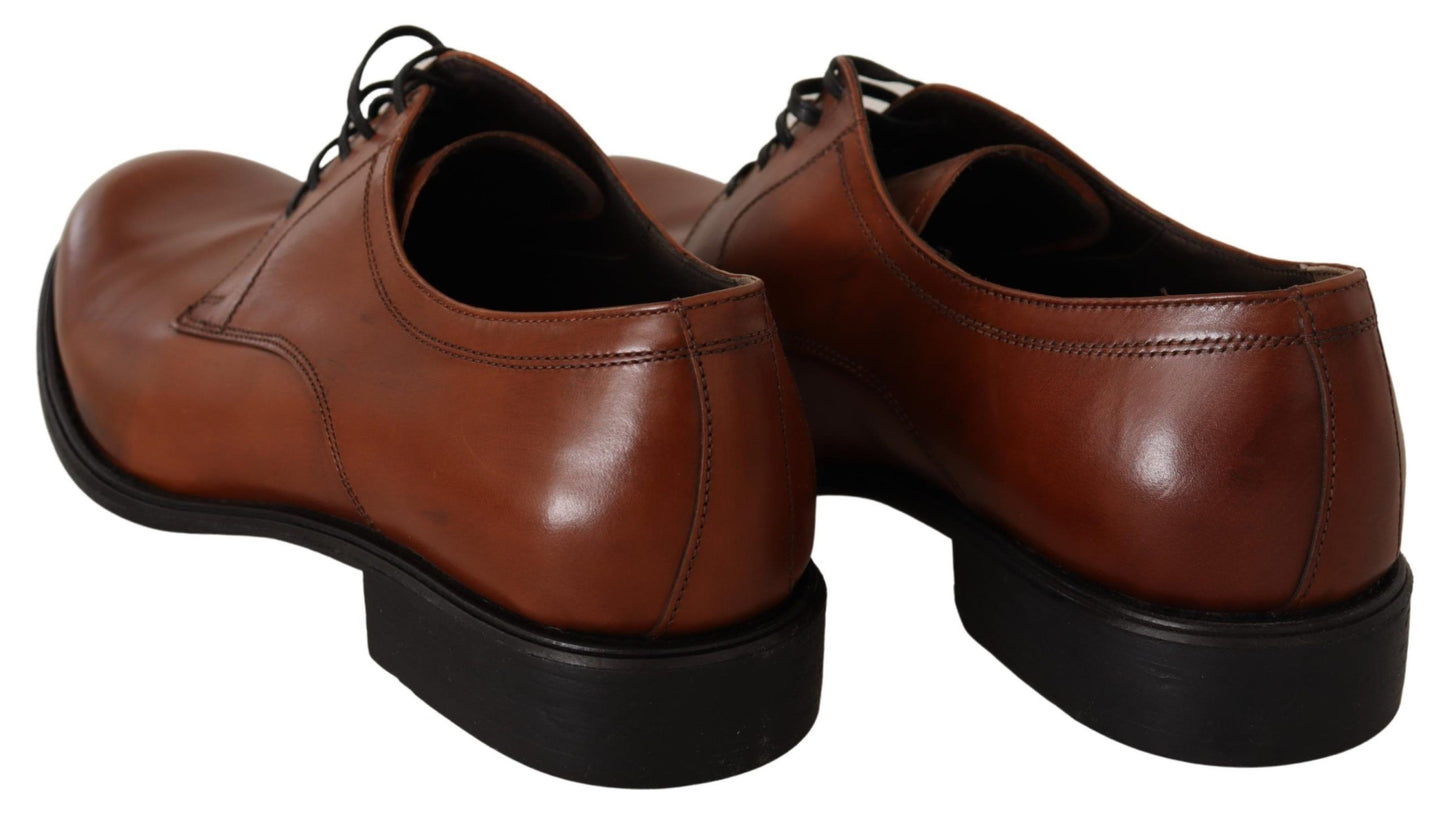 Dolce &amp; Gabbana Elegant brown derby shoes