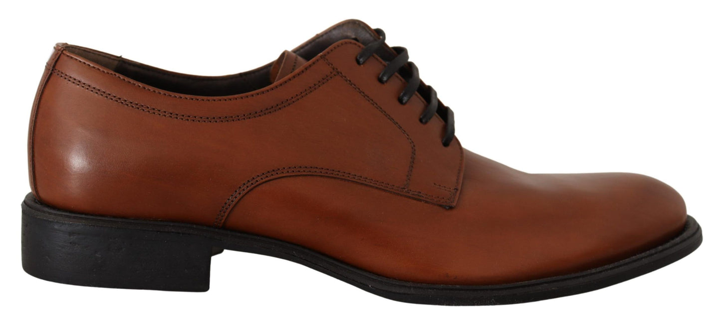 Dolce &amp; Gabbana Elegant brown derby shoes