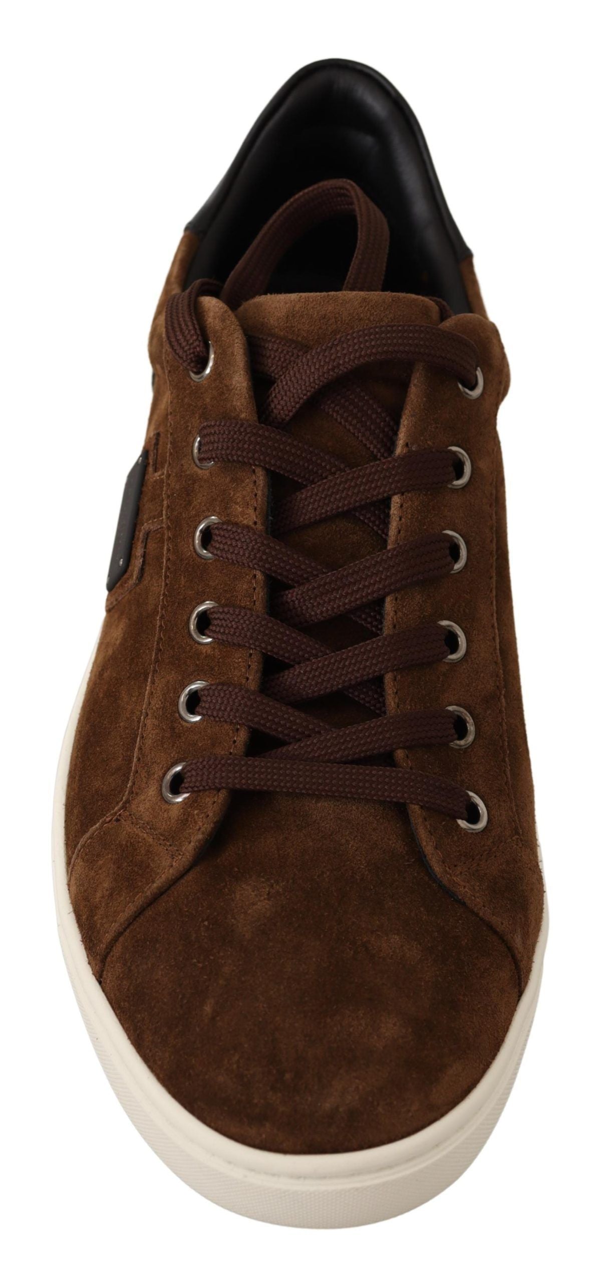 Dolce &amp; Gabbana Elegant Leather Casual Sneakers in Brown