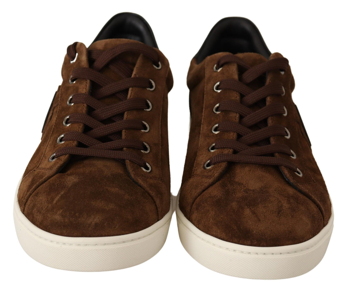 Dolce &amp; Gabbana Elegant Leather Casual Sneakers in Brown