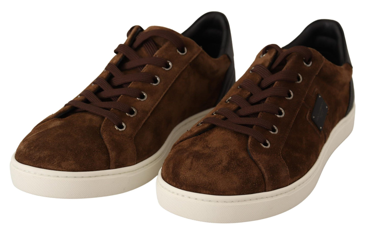 Dolce &amp; Gabbana Elegant Leather Casual Sneakers in Brown