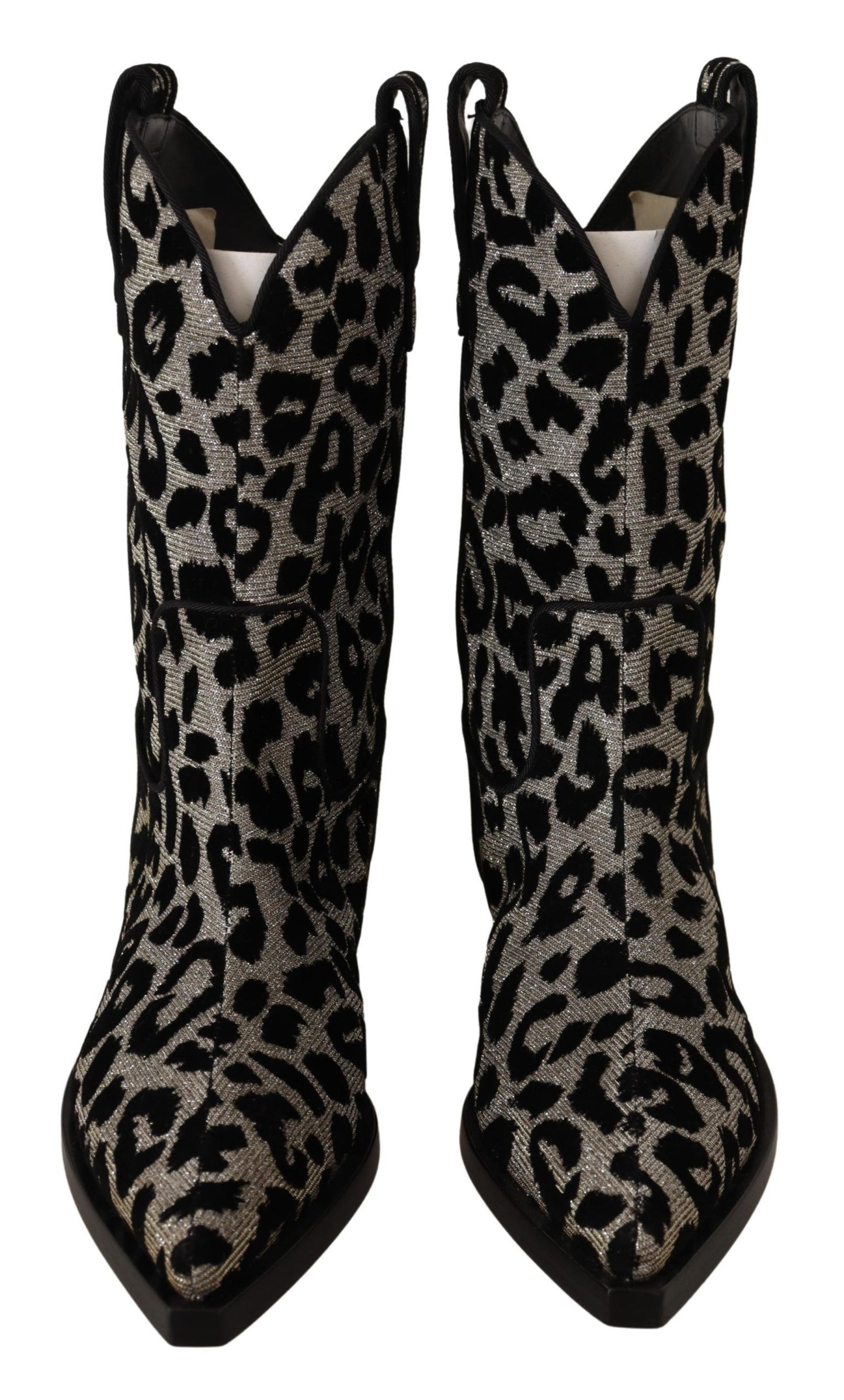 Dolce &amp; Gabbana Elegant leopard print mid-calf boots