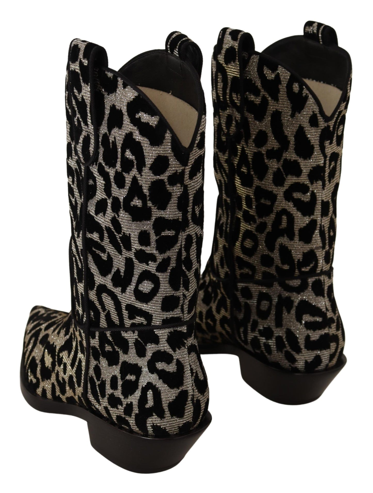 Dolce &amp; Gabbana Elegant leopard print mid-calf boots