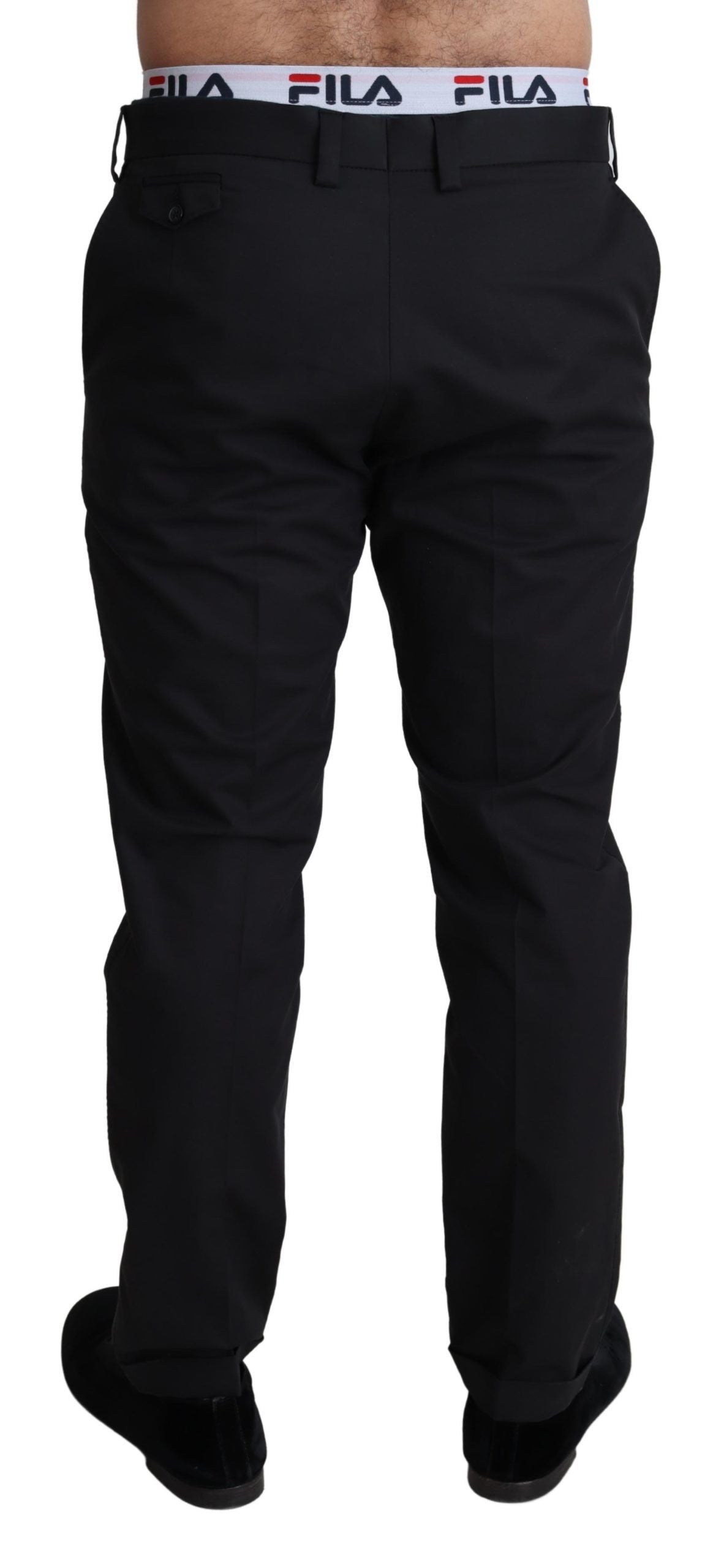 Dolce &amp; Gabbana Elegant black trousers made of stretch cotton