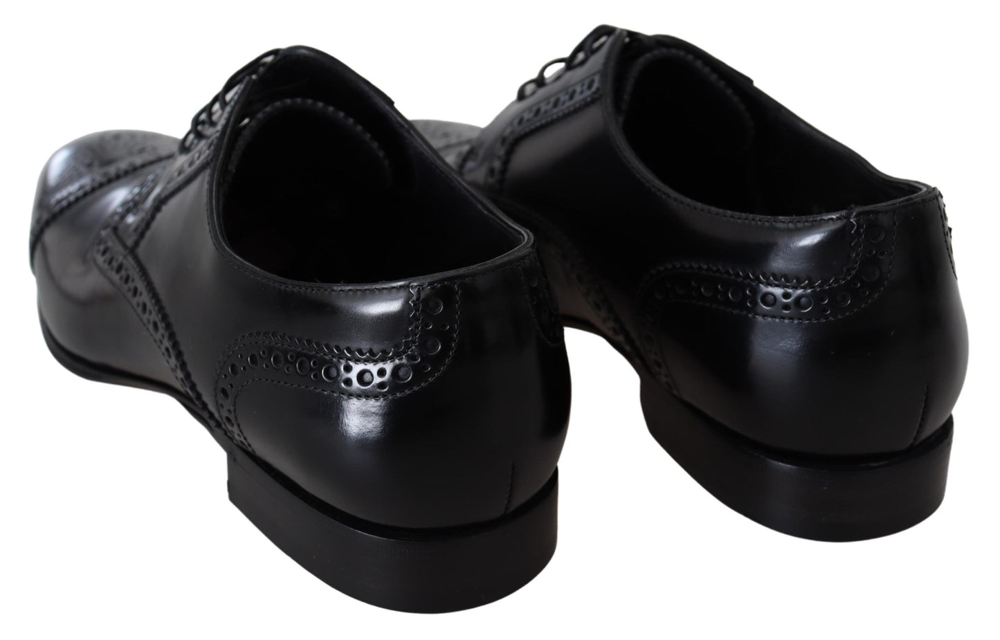 Dolce &amp; Gabbana Elegant formal derby shoes in black leather