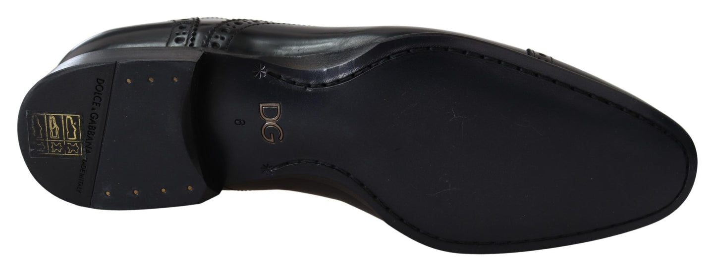 Dolce &amp; Gabbana Elegant formal derby shoes in black leather