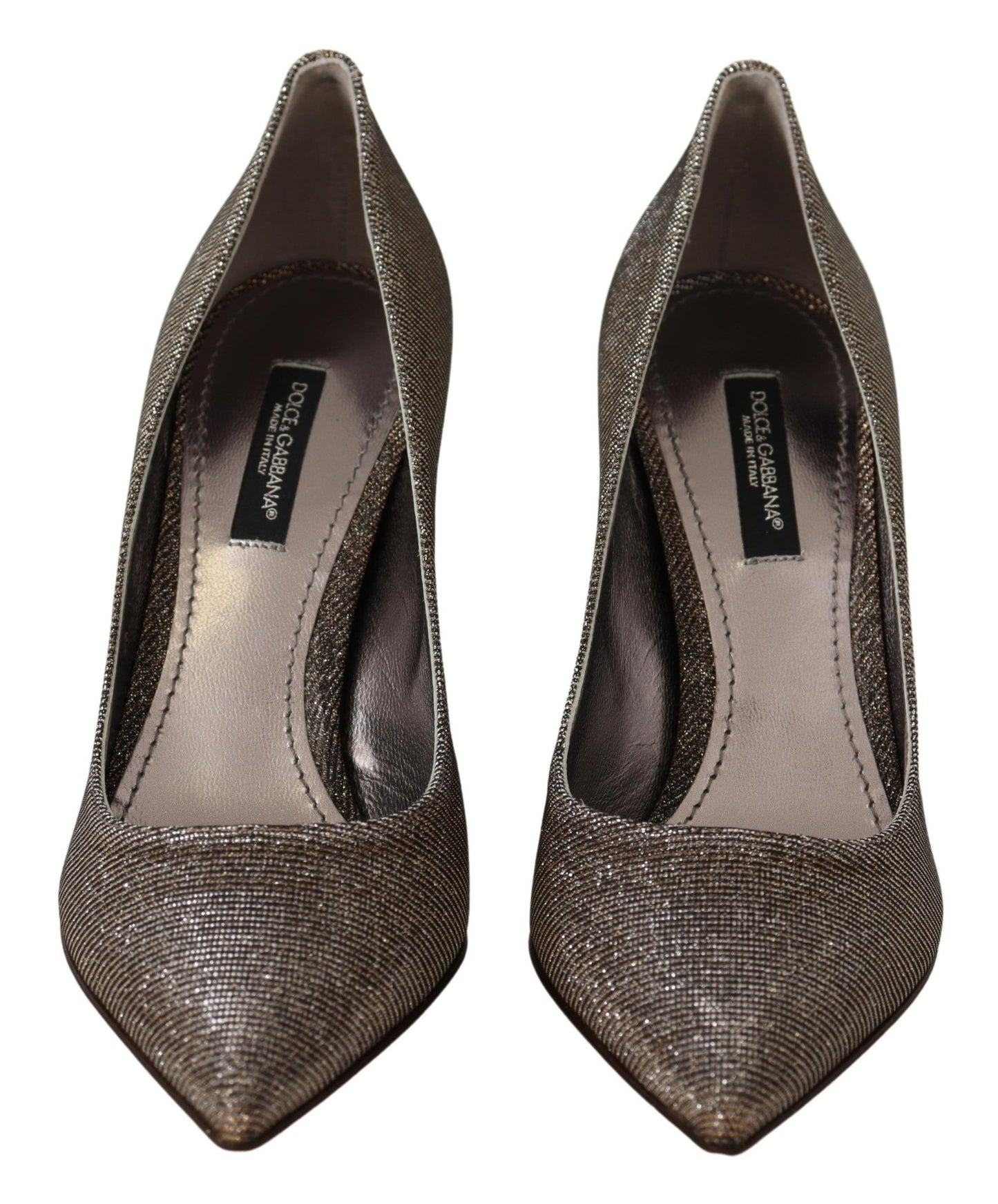 Dolce &amp; Gabbana Elegant Silver Heels Pumps Classic