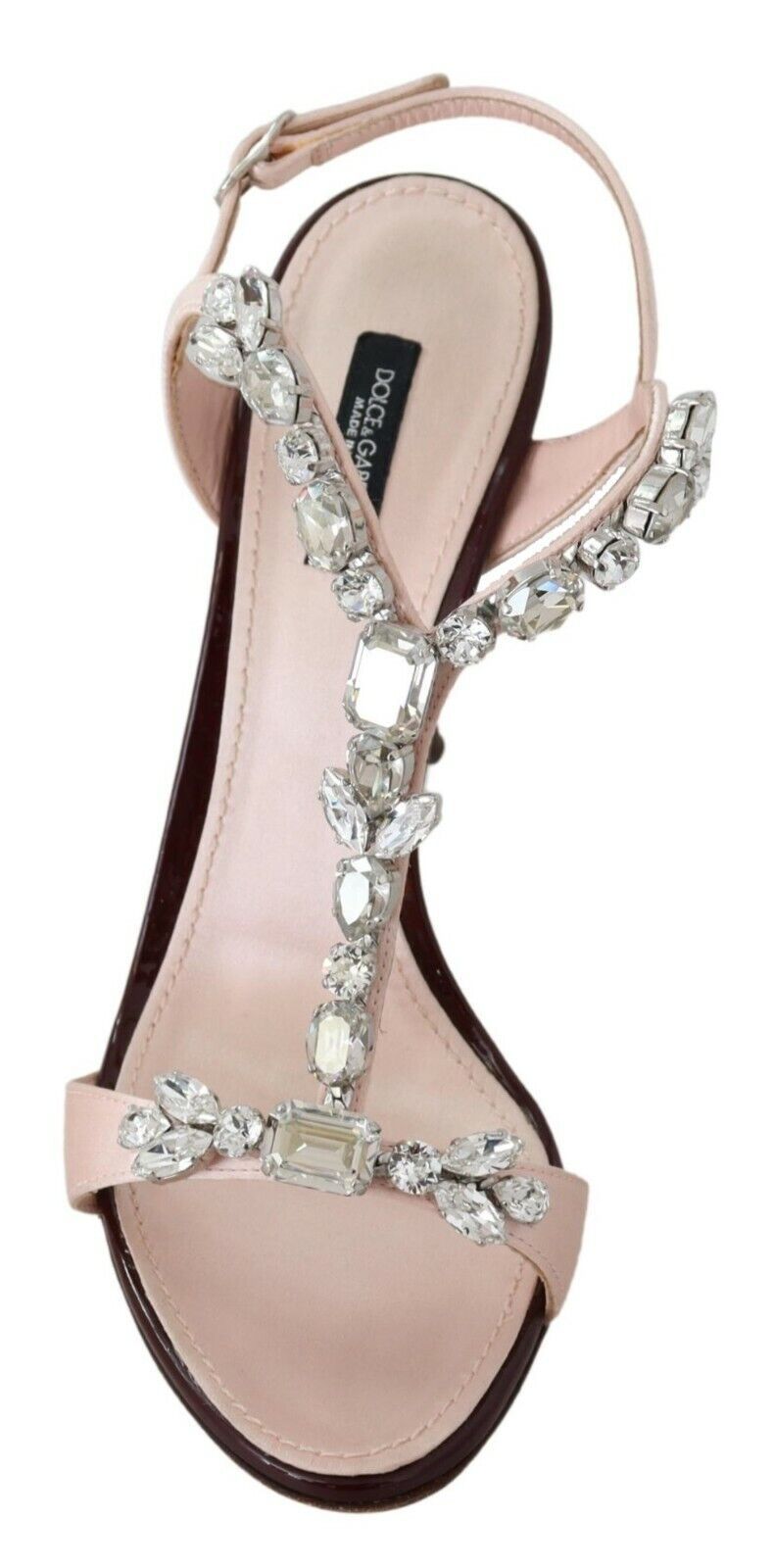 Dolce &amp; Gabbana stiletto sandals with crystal embellishments