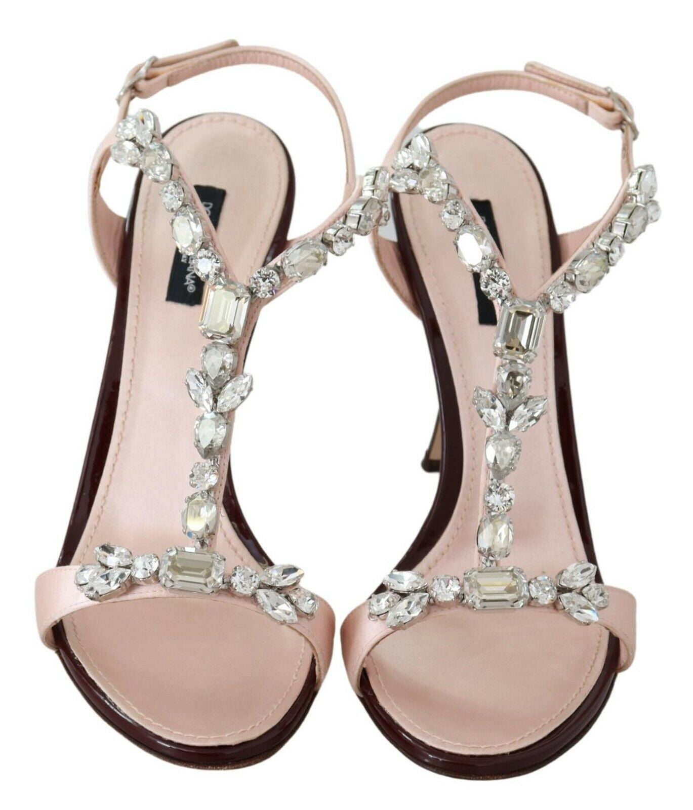 Dolce &amp; Gabbana stiletto sandals with crystal embellishments