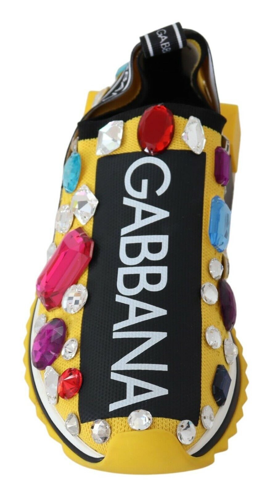 Dolce &amp; Gabbana Embellished Yellow Sorrento Sneakers