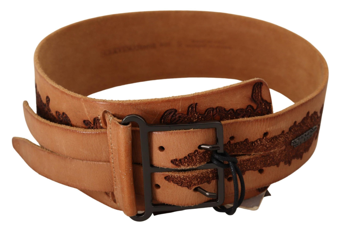 Scervino Street Noble belt with double buckle made of genuine leather