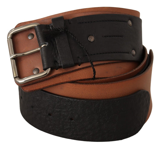 Costume National Elegant two-tone leather fashion belt