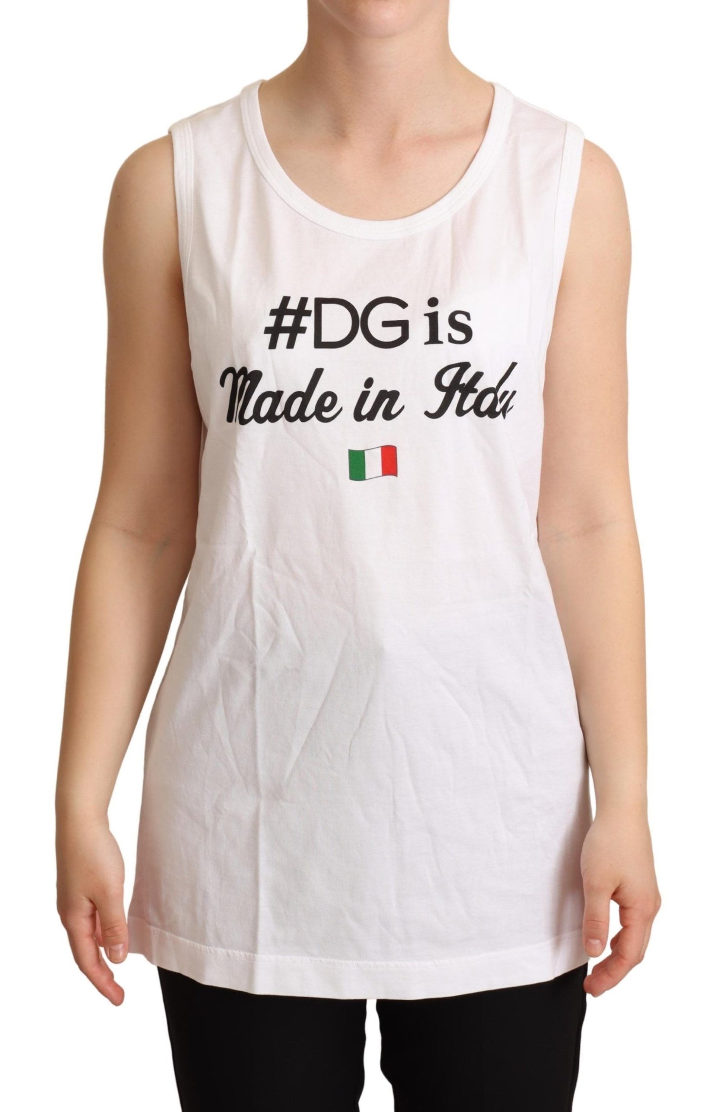 Dolce &amp; Gabbana Elegant sleeveless cotton tank top