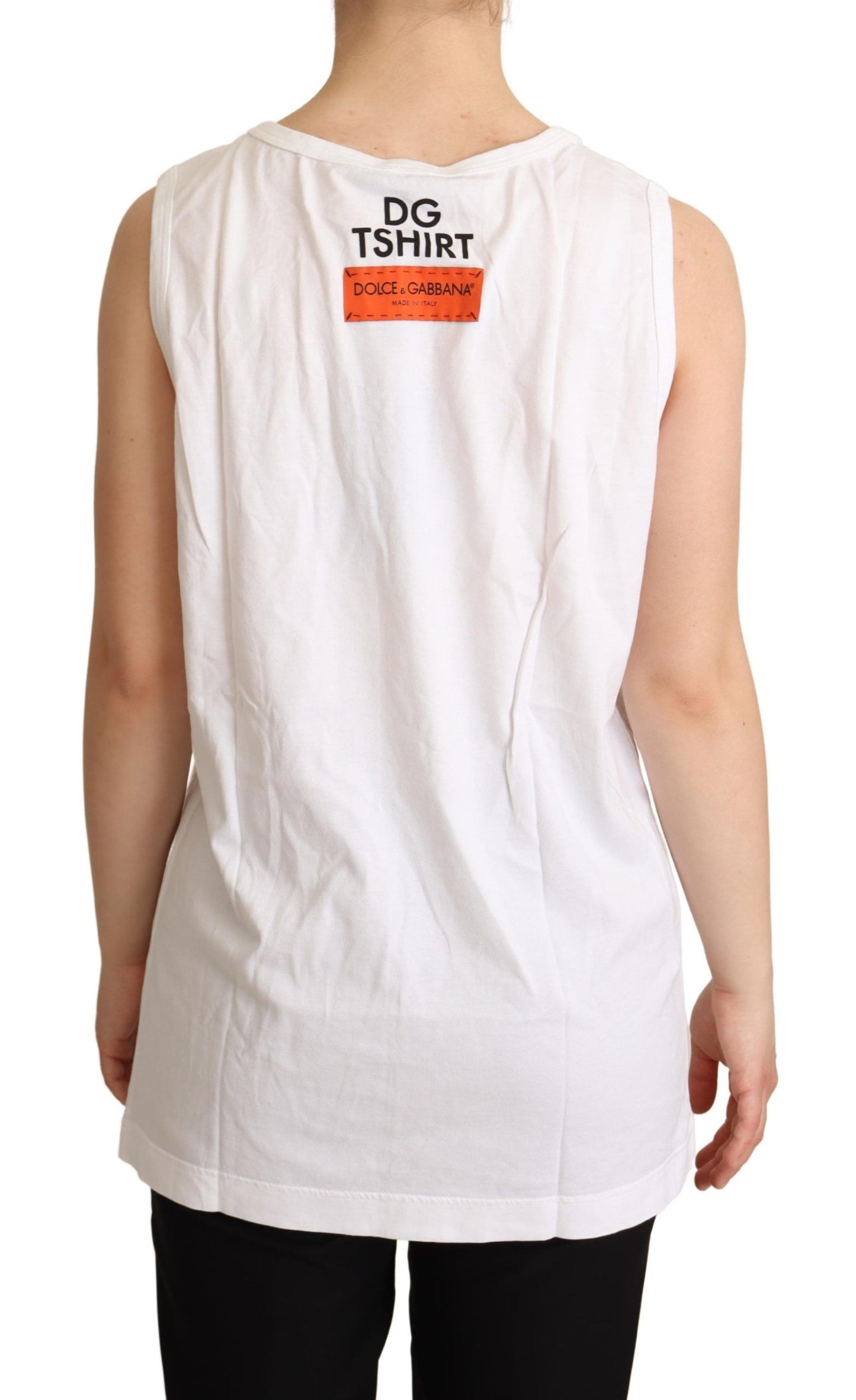 Dolce &amp; Gabbana Elegant sleeveless cotton tank top