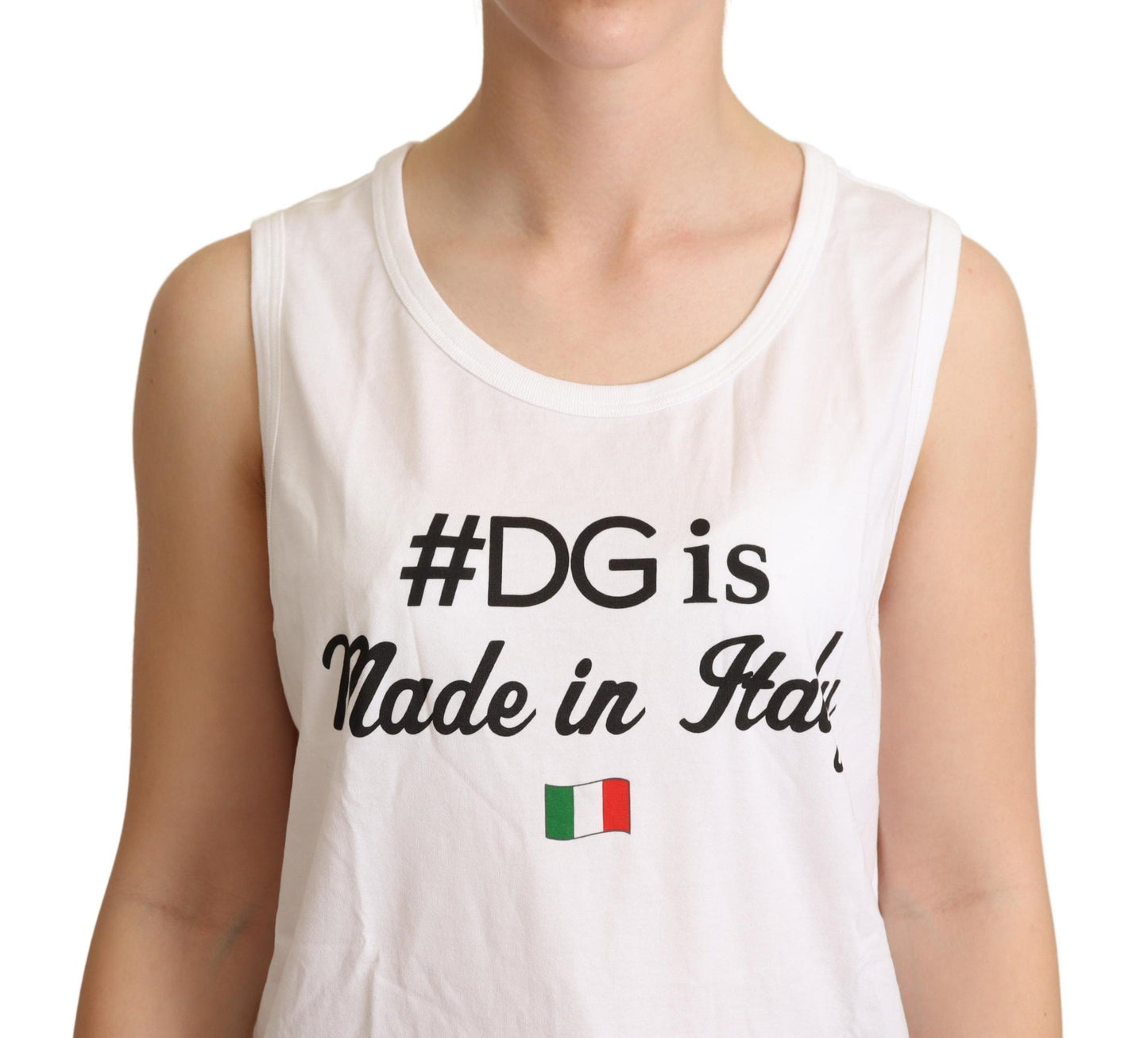 Dolce &amp; Gabbana Elegant sleeveless cotton tank top