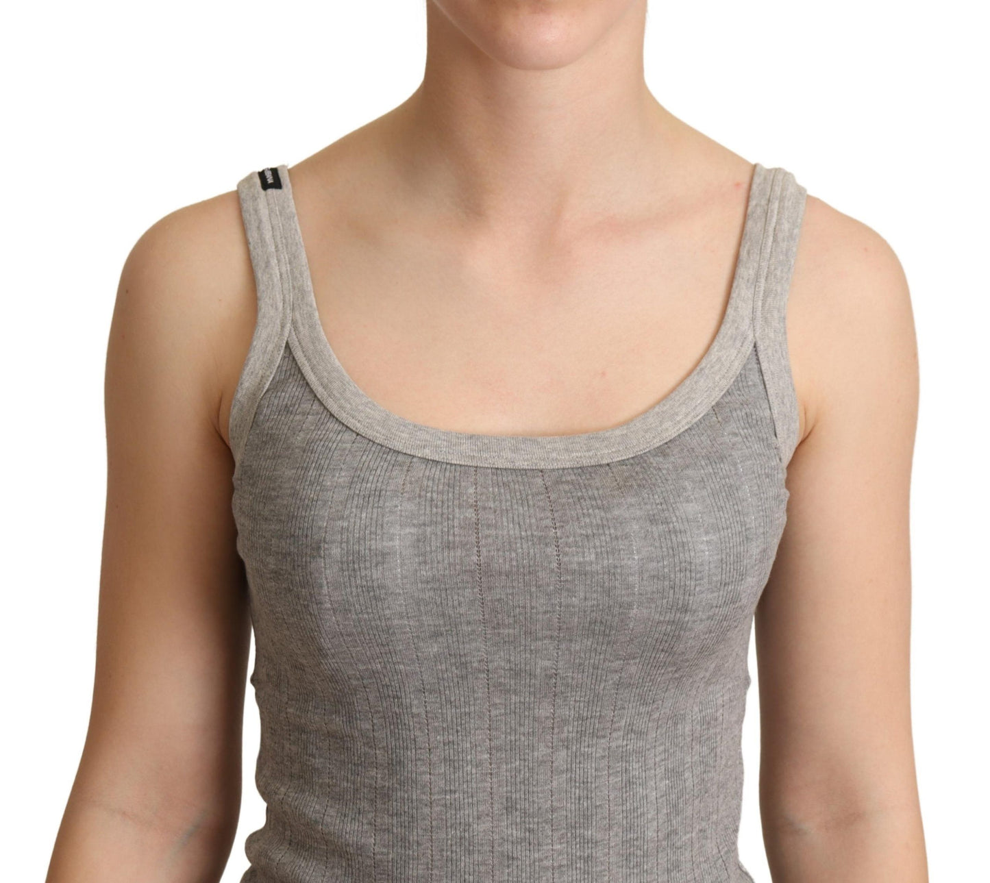 Dolce &amp; Gabbana Chic sleeveless grey tank top