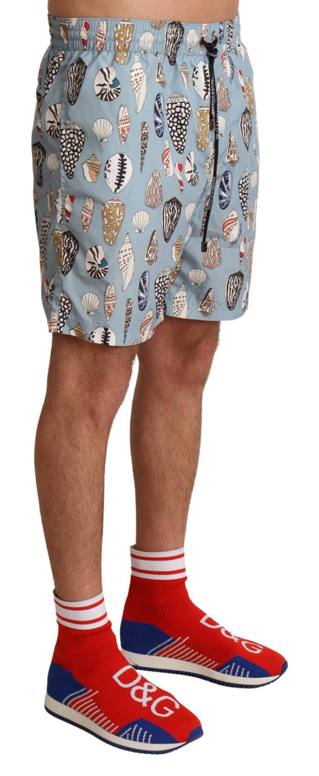 Dolce &amp; Gabbana Elegant swim shorts with shell print